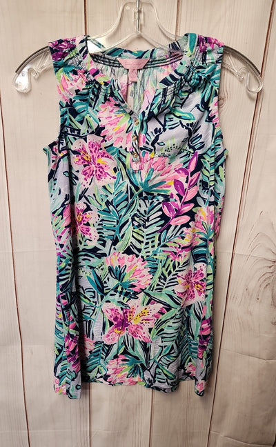 Lilly Pulitzer Girl's Size 14/16 Green Essie Dress