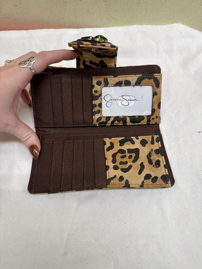Jessica Simpson Brown Leopard Print Wallet