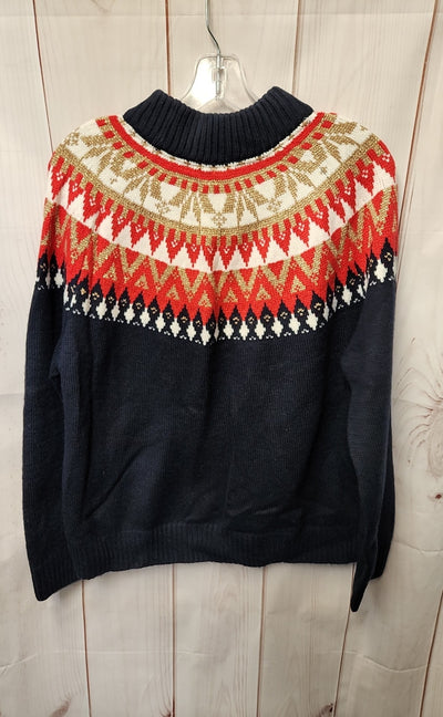 Tommy Hilfiger Women's Size XL Navy & Red Sweater