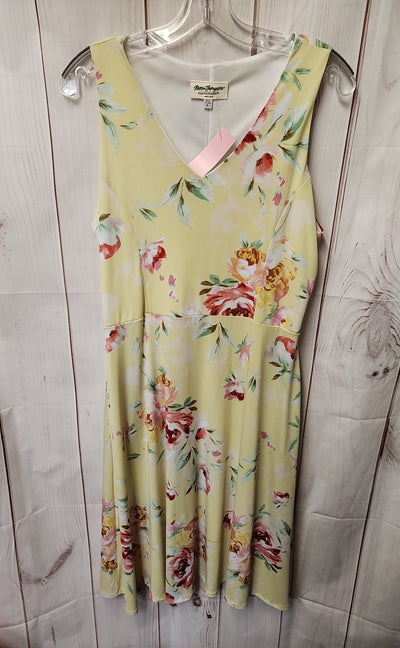 Norm Thompson Women's Size S Yellow Floral Dress