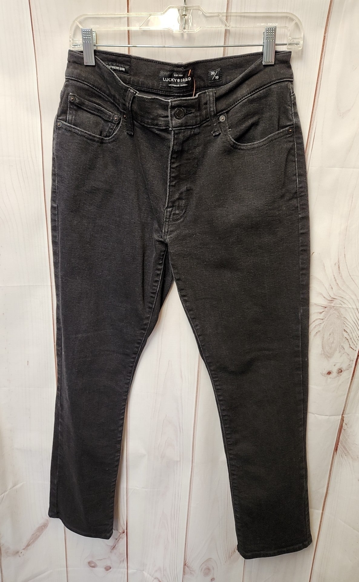 Lucky Brand Men's Size 30x30 Black Jeans 410 Authentic Slim