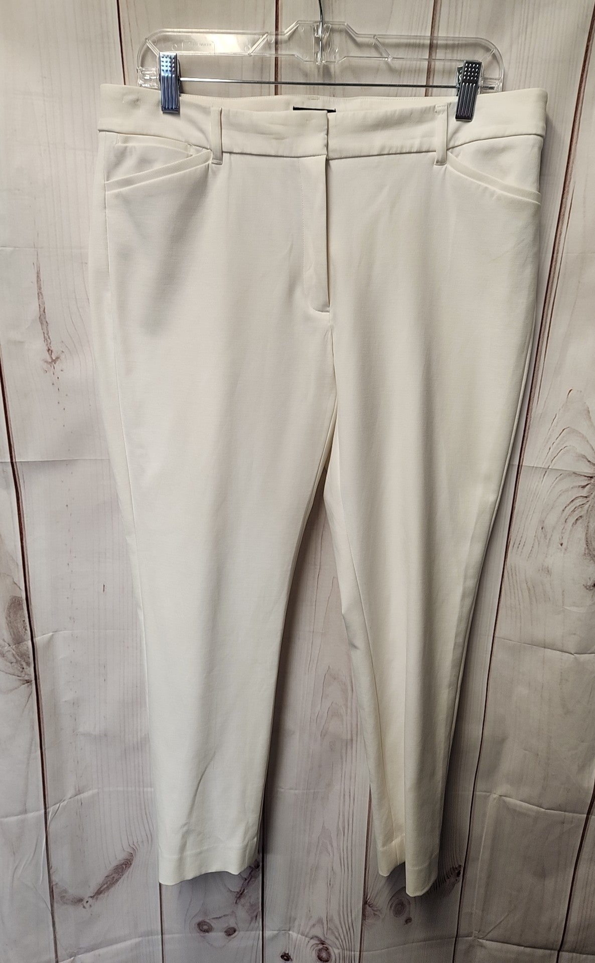 White House Black Market Women's Size 12 White Pants The Slim Ankle