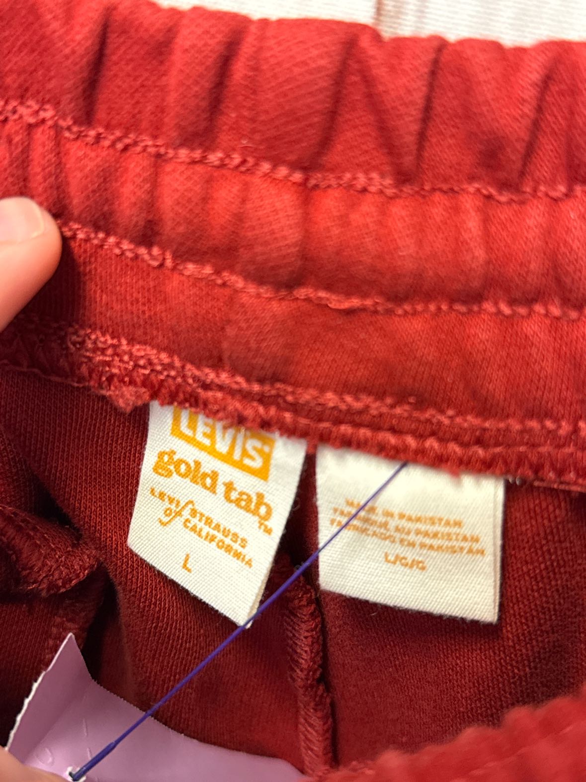 Levis Men's Size L Red Sweatpants