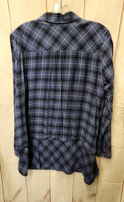 J Jill Women's Size M Blue Long Sleeve Top
