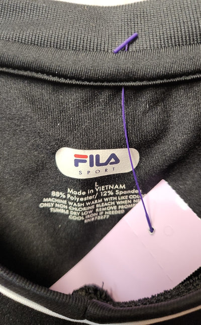 Fila Women's Size L Black Short Sleeve Top