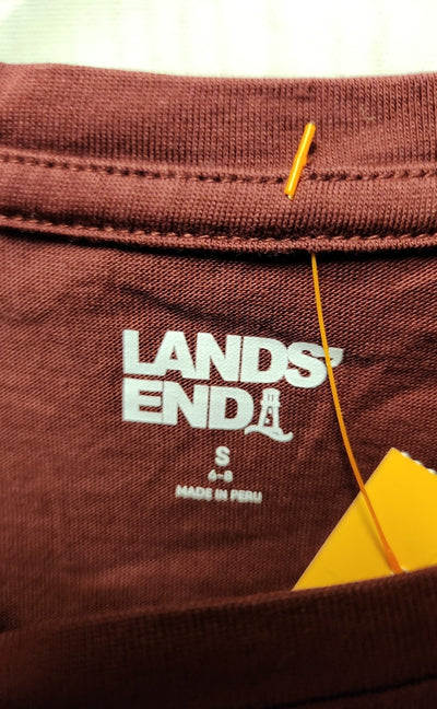 Lands End Women's Size S Red Long Sleeve Top