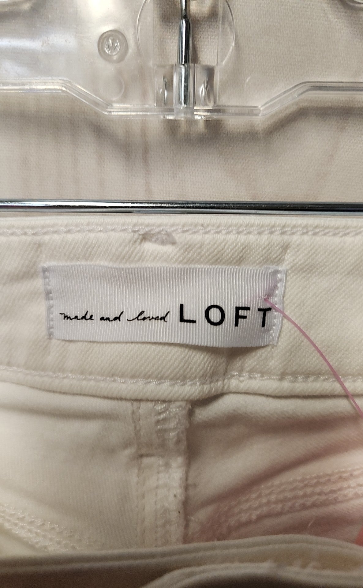 Loft Women's Size 27 (3-4) White Jeans Curvy Skinny Crop