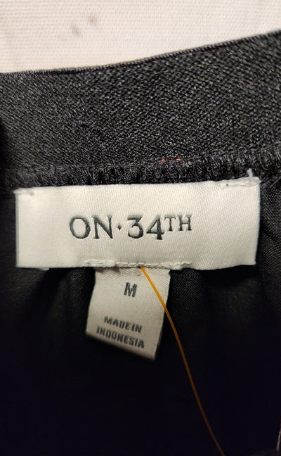 On 34th Women's Size M Black & Red Polka Dot Skirt