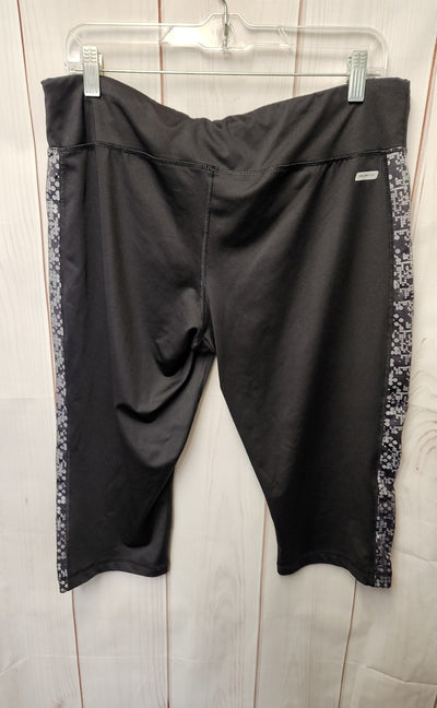 Danskin Women's Size XL Black Active Capris