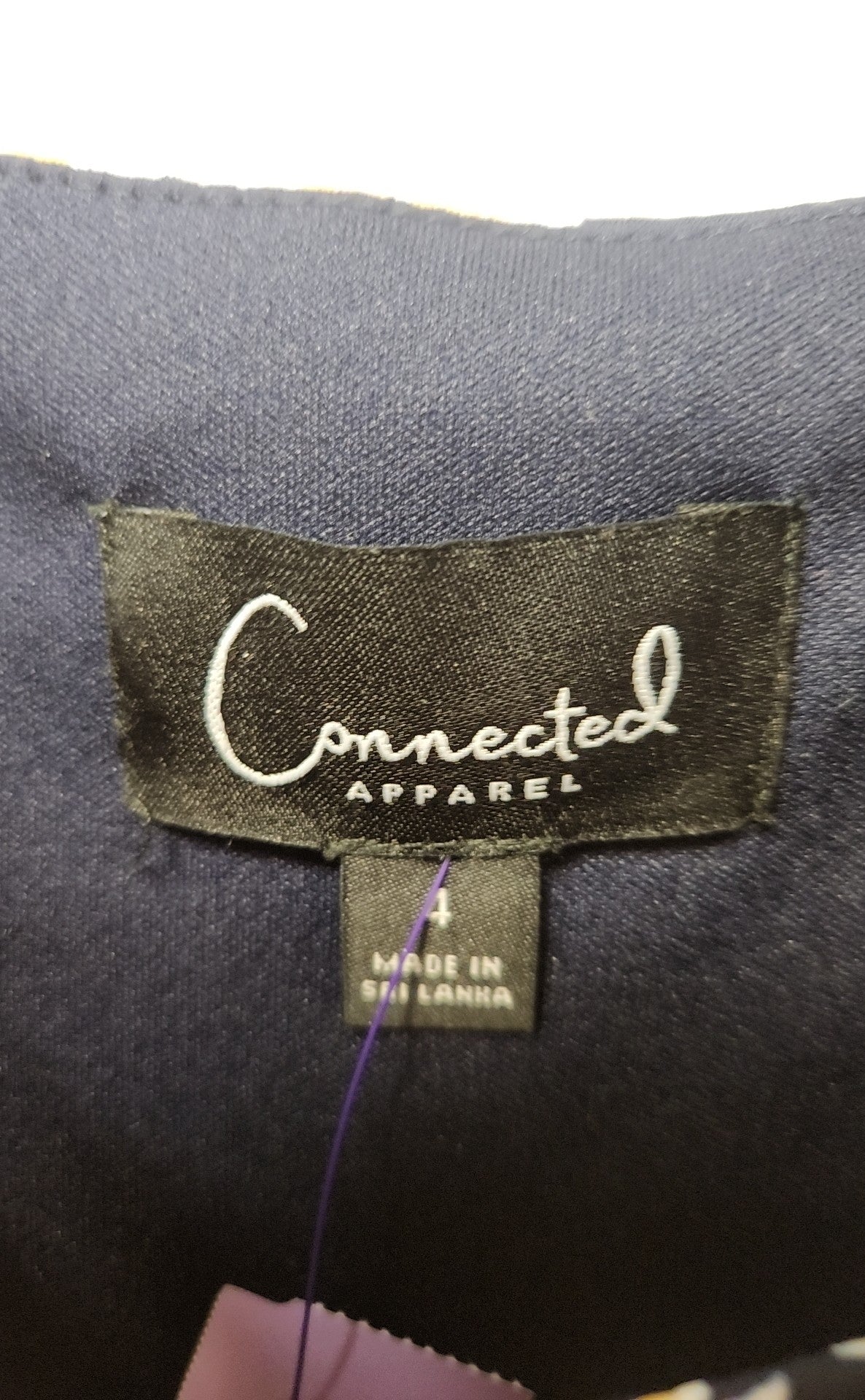 Connected Women's Size 4 Navy Floral Dress