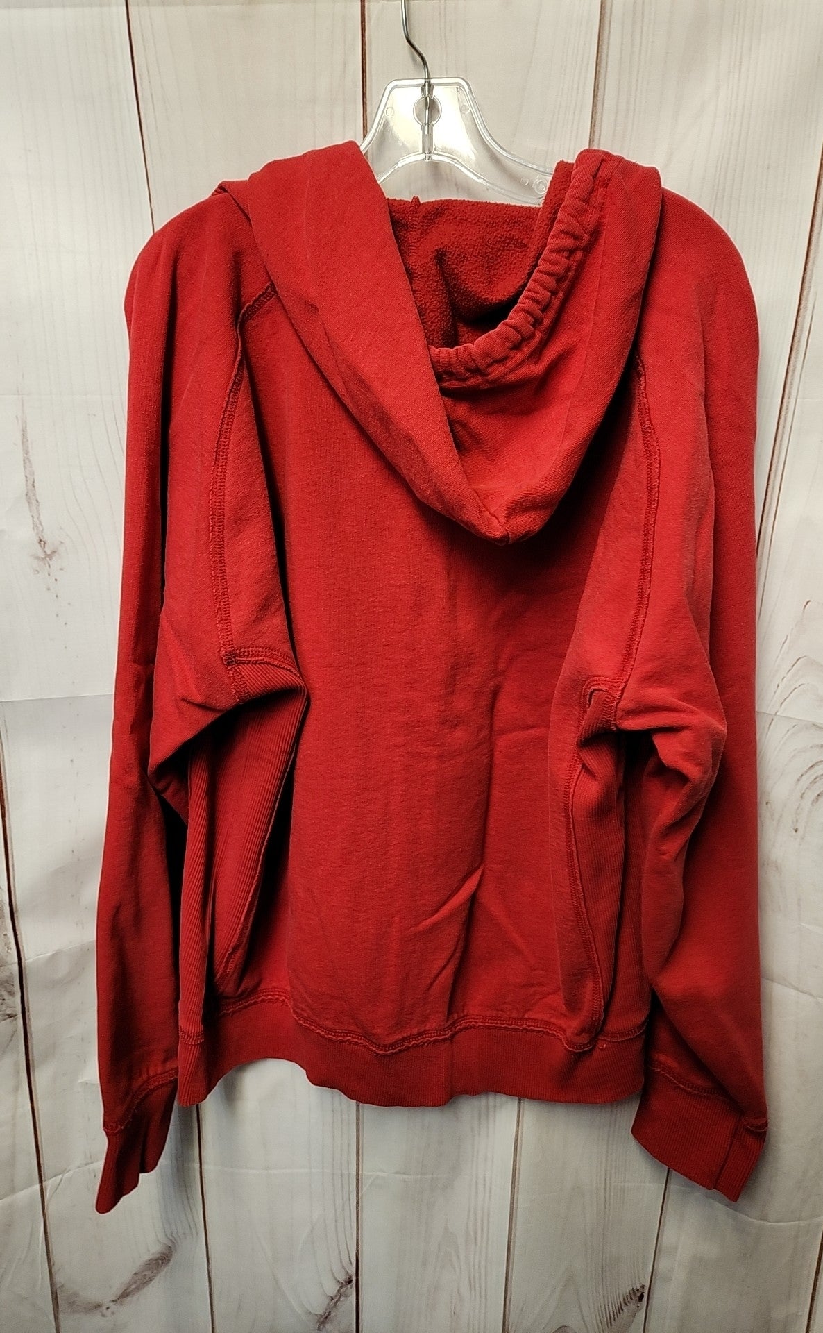 Russell Men's Size XL Red Full Zip Hooded Sweatshirt