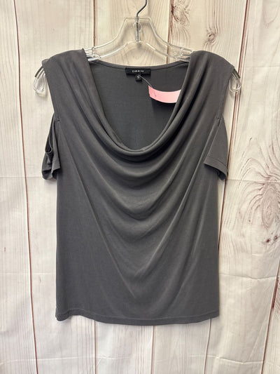 Drew Women's Size S Gray Cold Shoulder Top