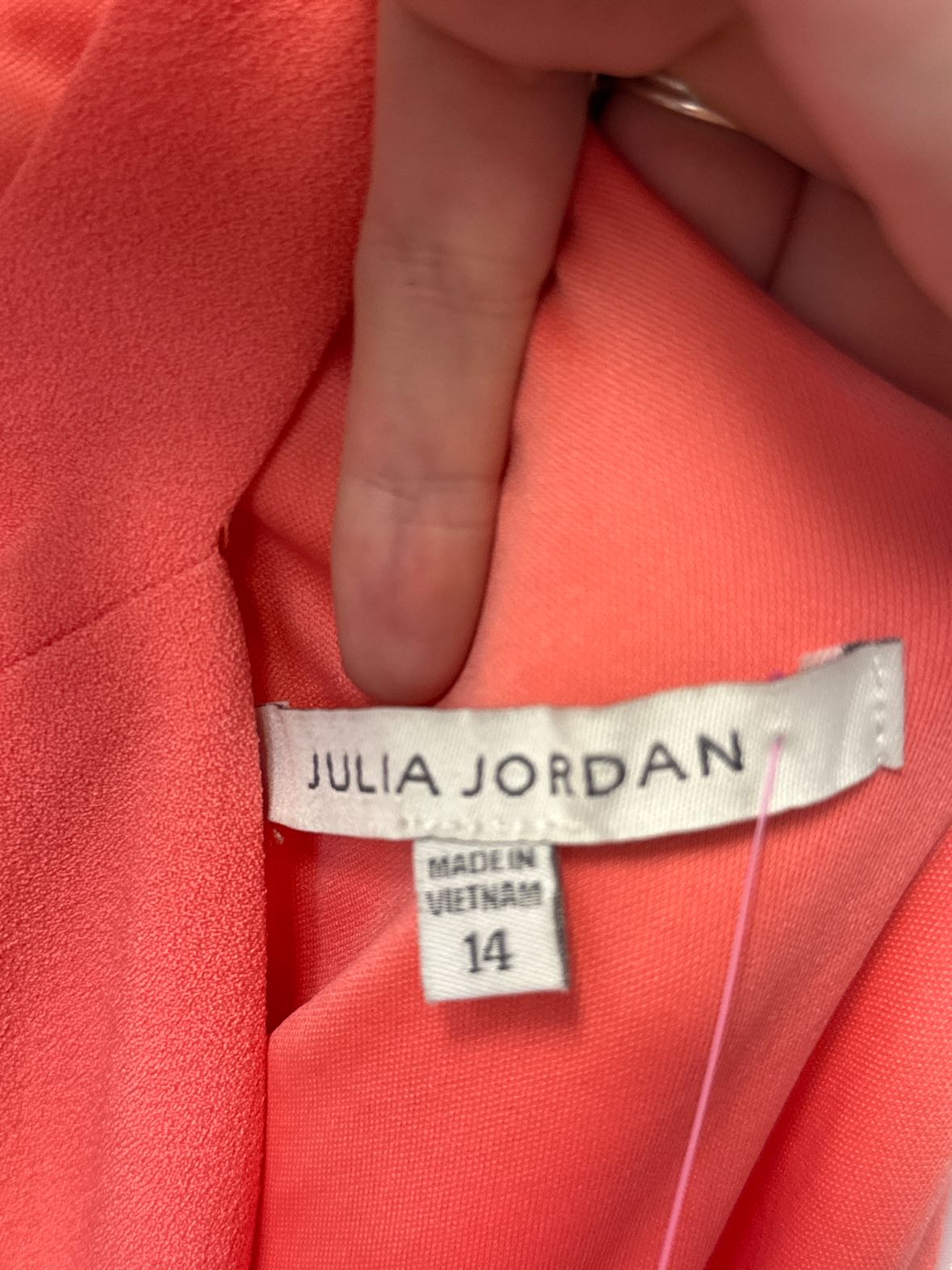 NWT Julia Jordan Women's Size 14 Pink Dress