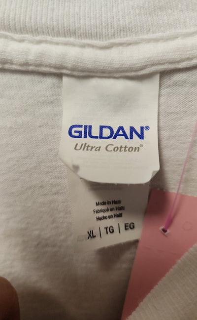 Gildan Men's Size XL White T-Shirt