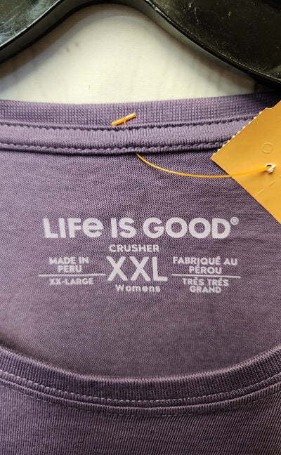 Life Is Good Women's Size XXL Purple Long Sleeve Top