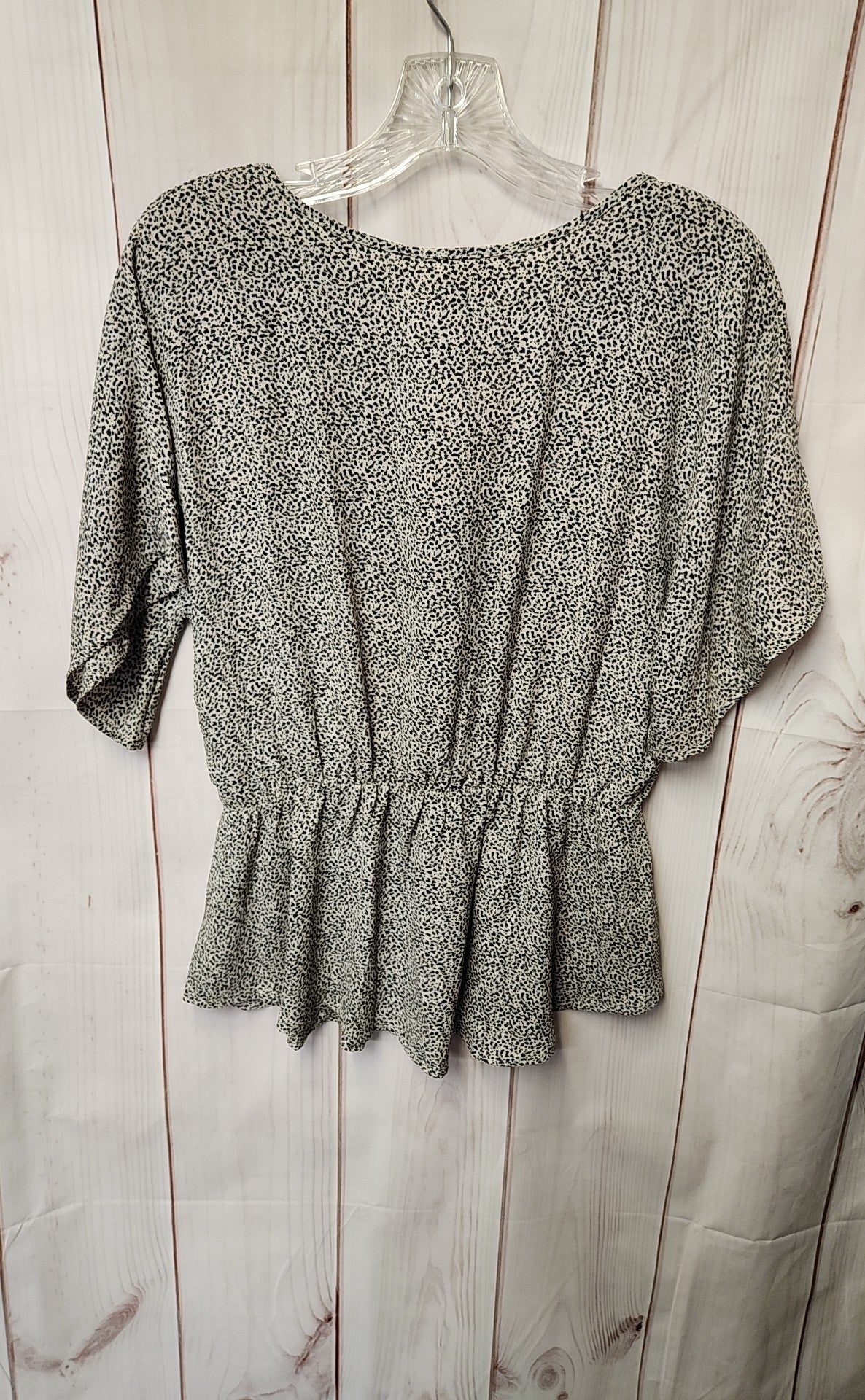 Sienna Sky Women's Size M White & Black Short Sleeve Top