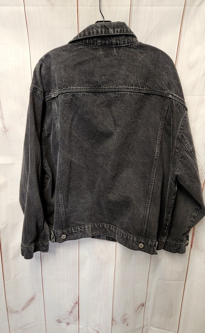 Pull & Bear Women's Size L Black Denim Jacket