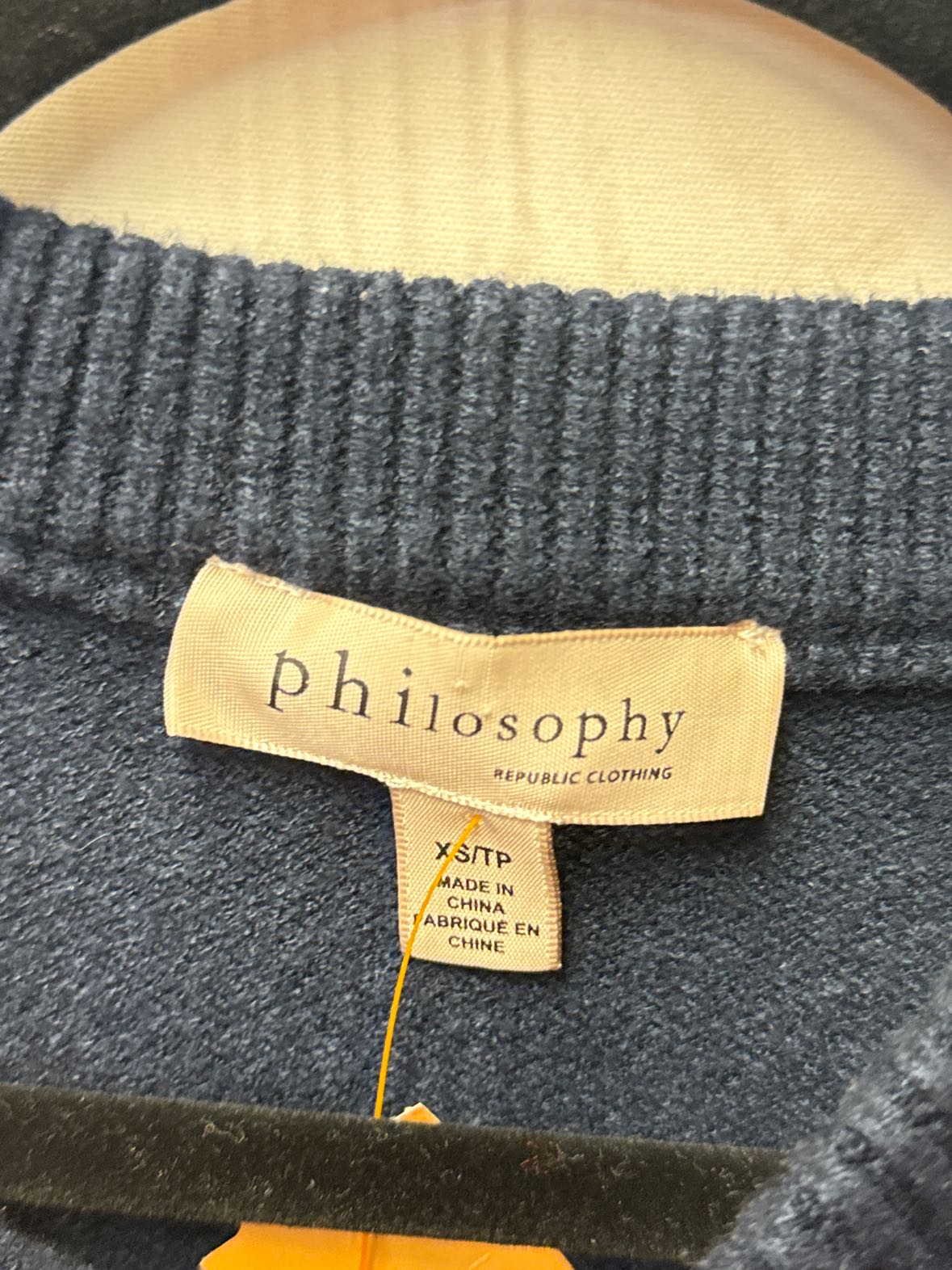 Philosophy Women's Size XS Navy & Pink Sweater