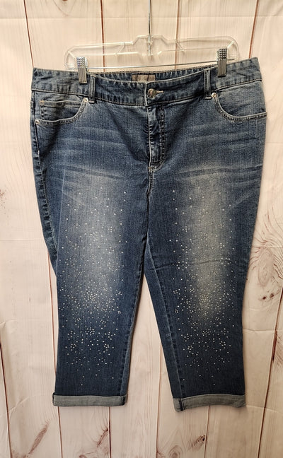 Chico's Women's Size 3 = US 16 Blue Jeans