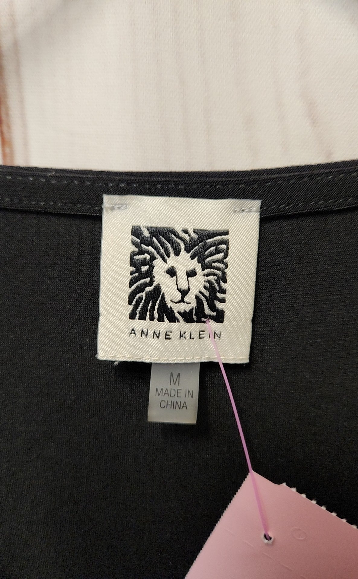 Anne Klein Women's Size M Black Short Sleeve Top