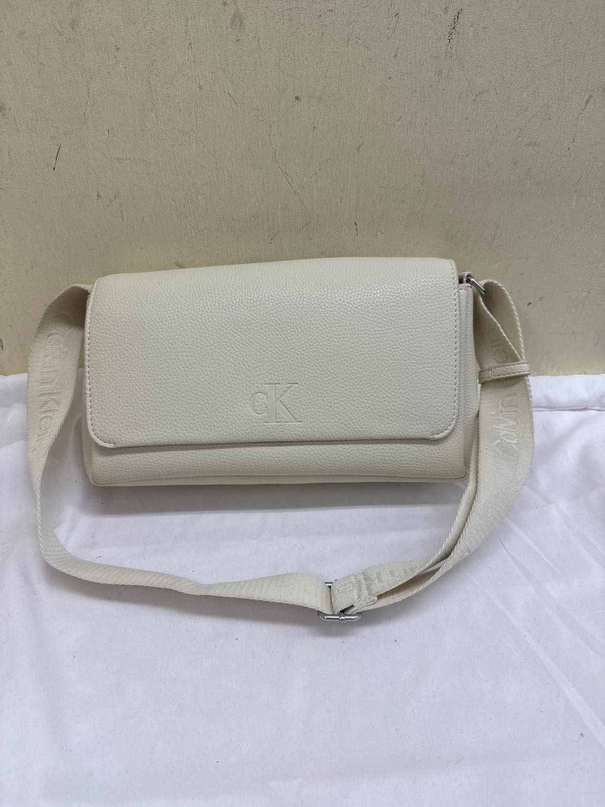 Calvin Klein White Purse Bag