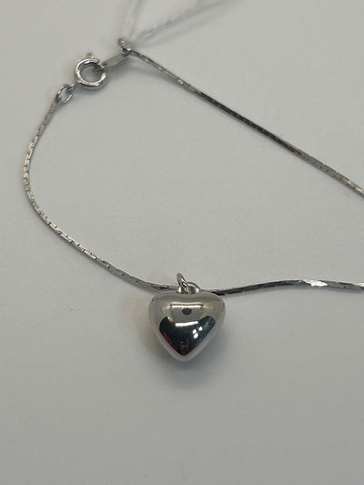 Silver Heart Shape Bracelet