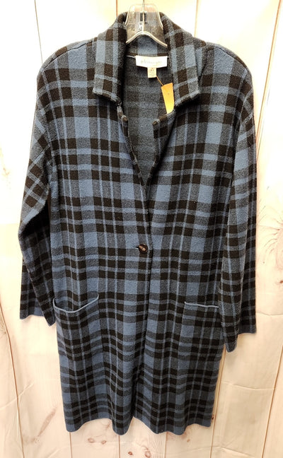 Philosophy Women's Size M Blue Cardigan