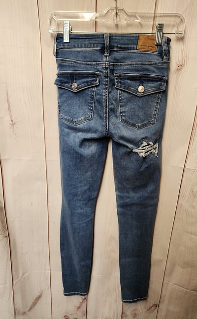 American Eagle Women's Size 23 (000) Blue Jeans Hi-Rise Jegging