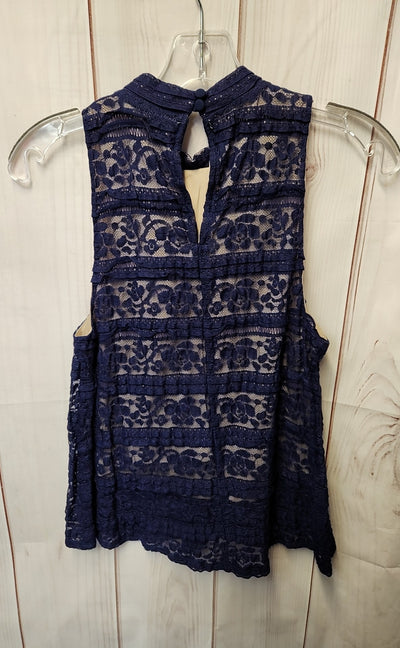 Love Fire Women's Size M Navy Sleeveless Top