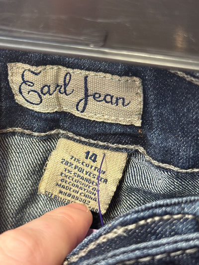 Earl Jeans Women's Size 14 Blue Skirt