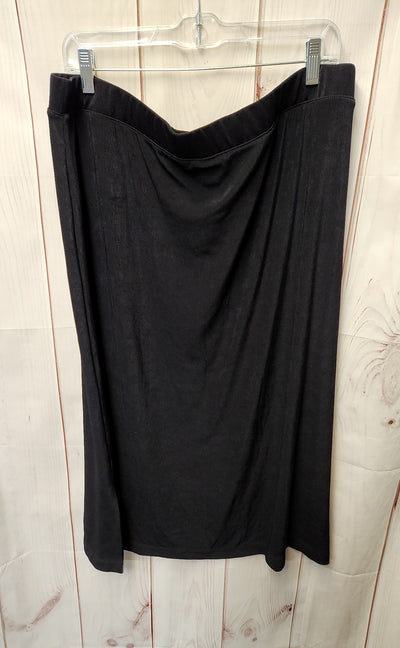 Chico's Travelers Women's Size 3 = US XL Black Skirt