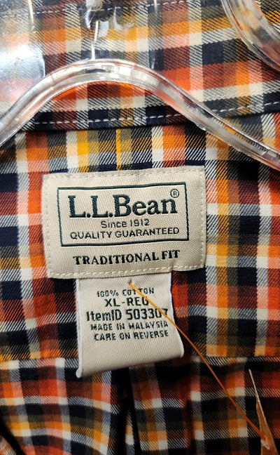 LL Bean Men's Size XL Brown Shirt
