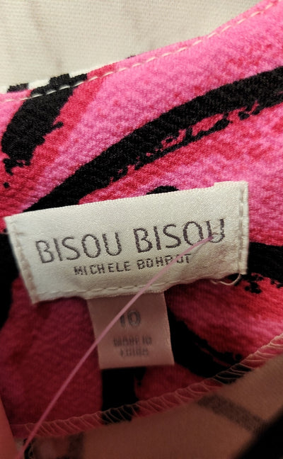 Bisou Bisou Women's Size 10 Pink Floral Dress