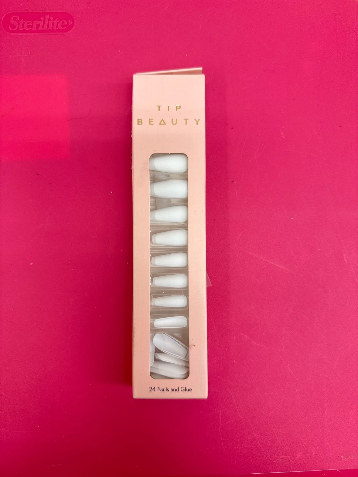 NIB Tip Beauty White Press-on Nails Cosmetic