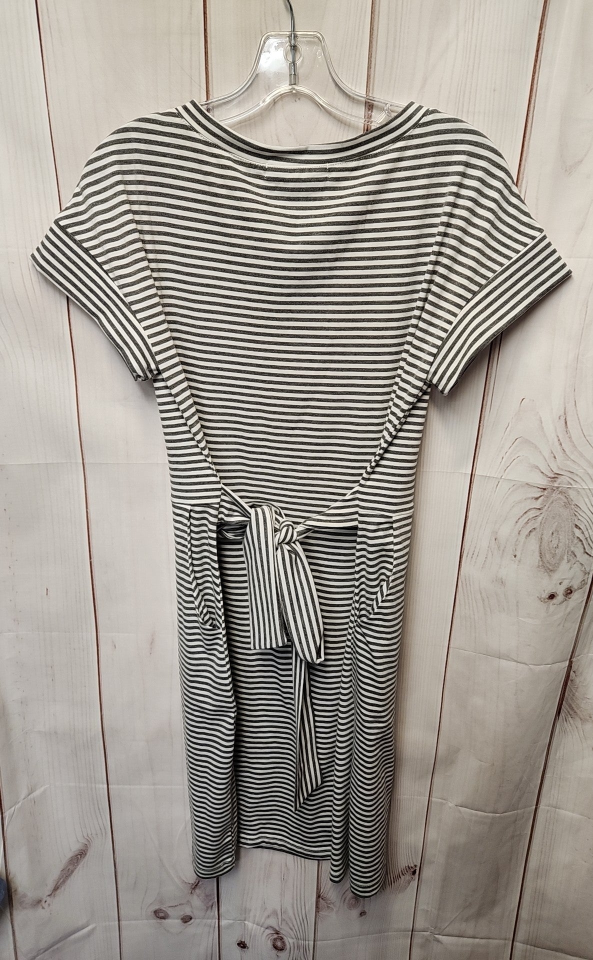 NWT Merokeety Women's Size M White & Gray Dress
