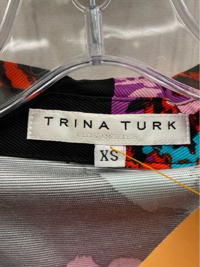 Trina Turk Women's Size XS Black & Pink Sleeveless Top