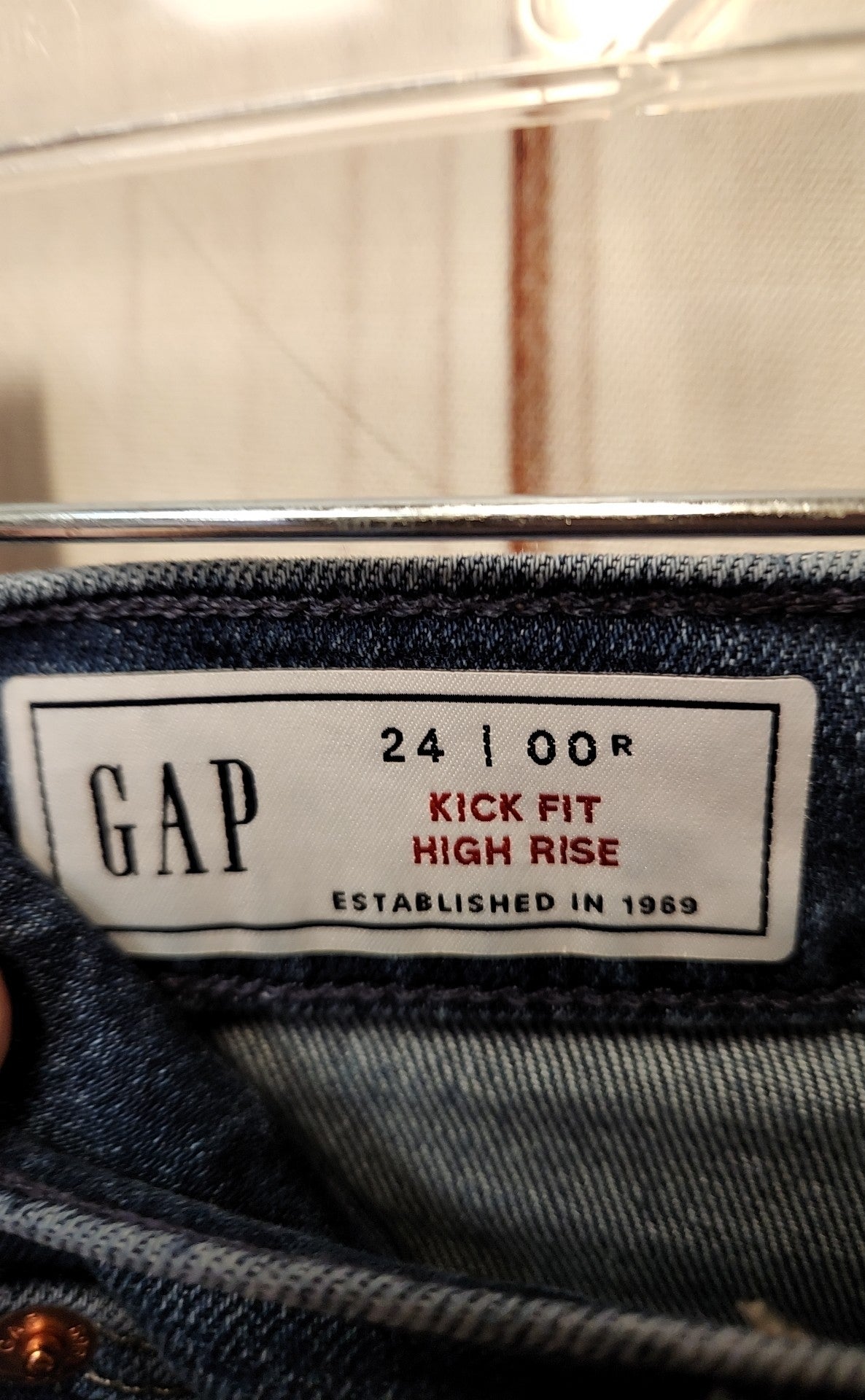 Gap Women's Size 24 (00) Blue Jeans Kick Fit High Rise