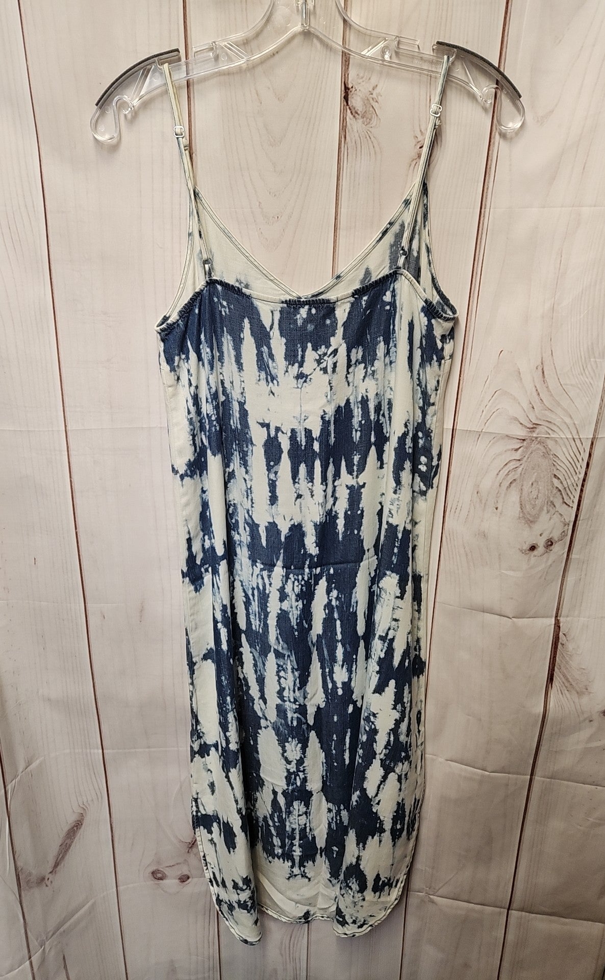 Velvet Heart Women's Size S White & Blue Tie Dye Dress