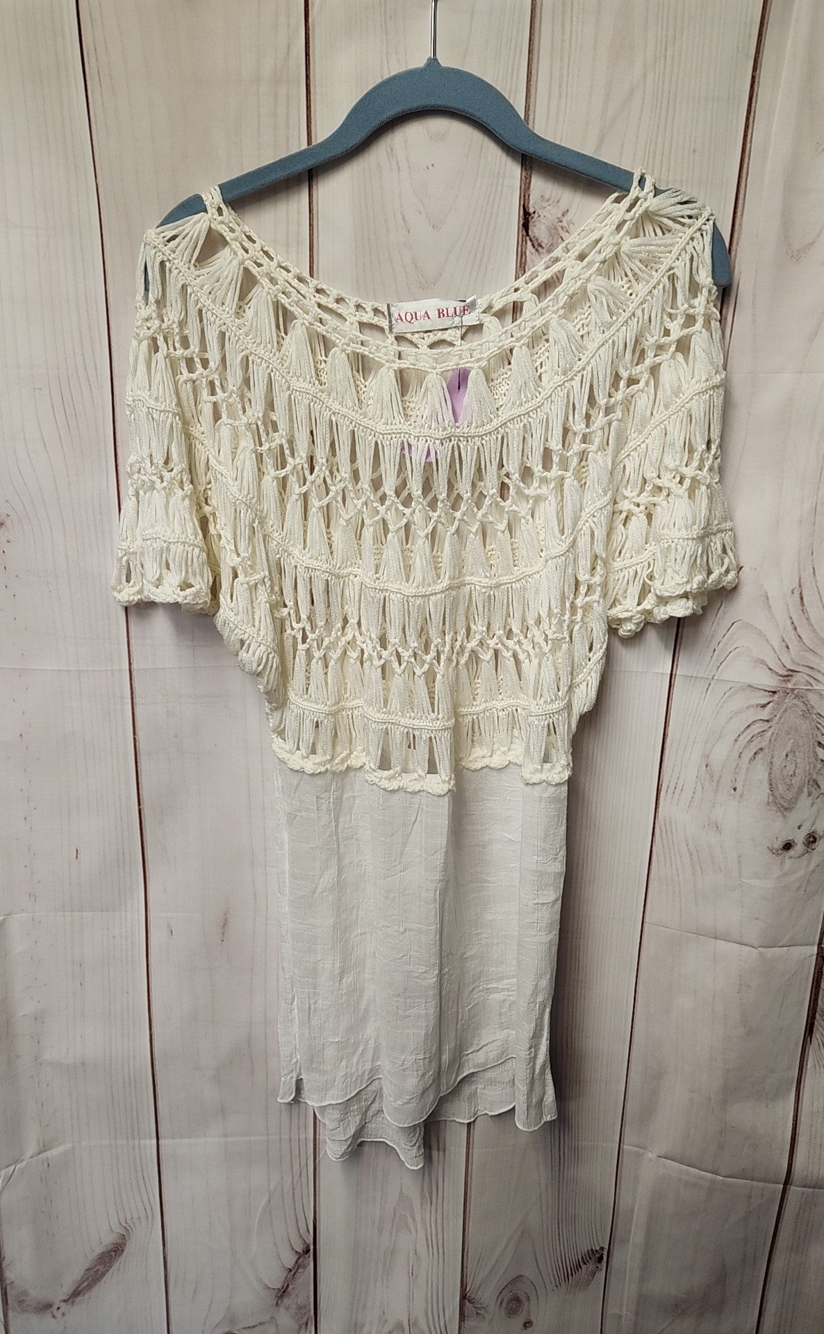 Aqua Blues Women's Size One Size White Cover-Up