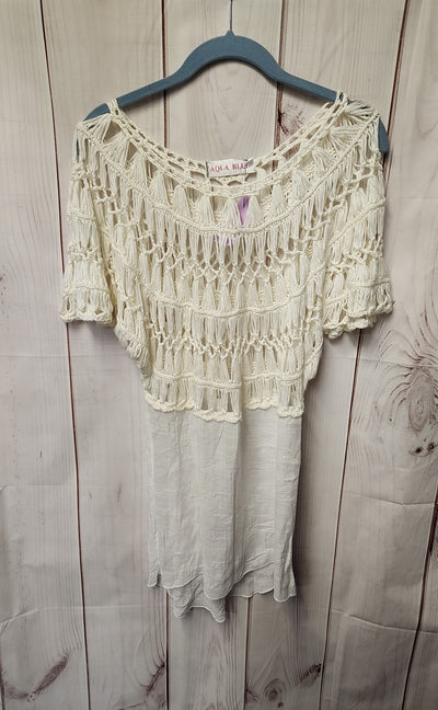 Aqua Blues Women's Size One Size White Cover-Up