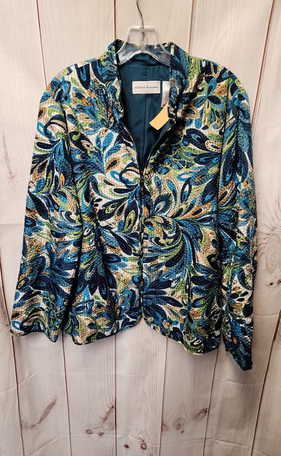 Alfred Dunner Women's Size 16 Green Jacket