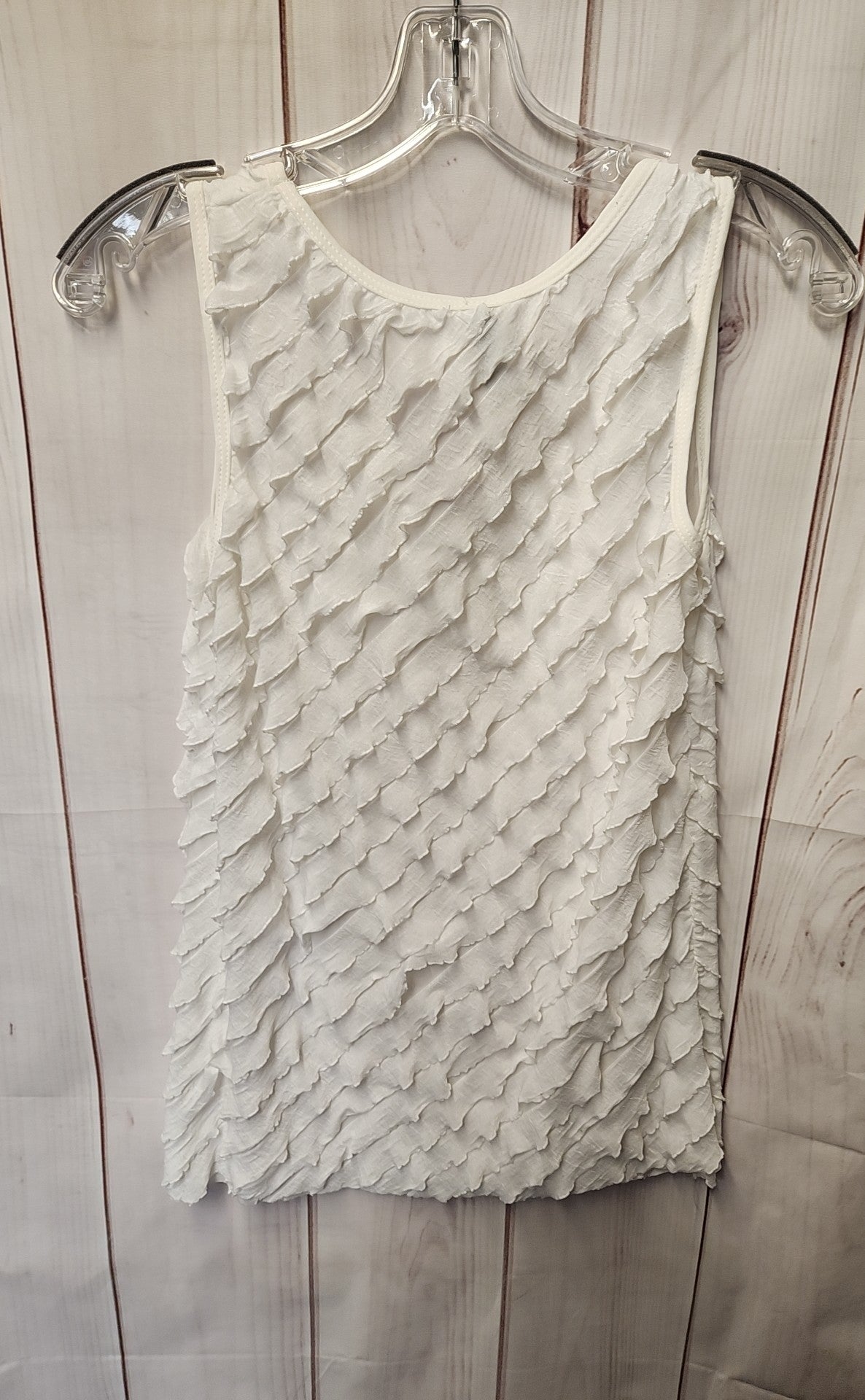 Jason Maxwell Women's Size L White Sleeveless Top
