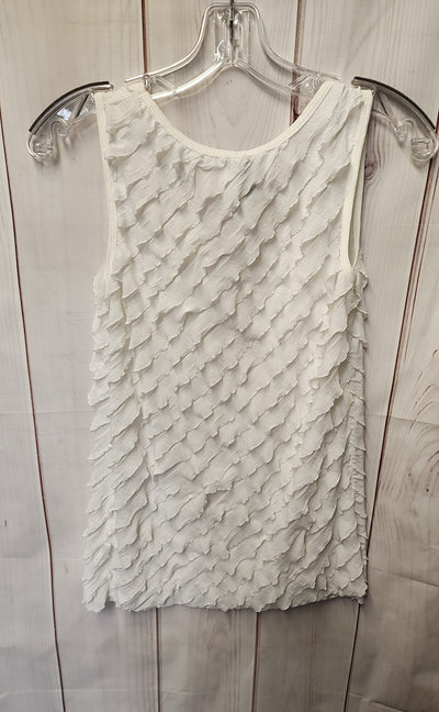 Jason Maxwell Women's Size L White Sleeveless Top