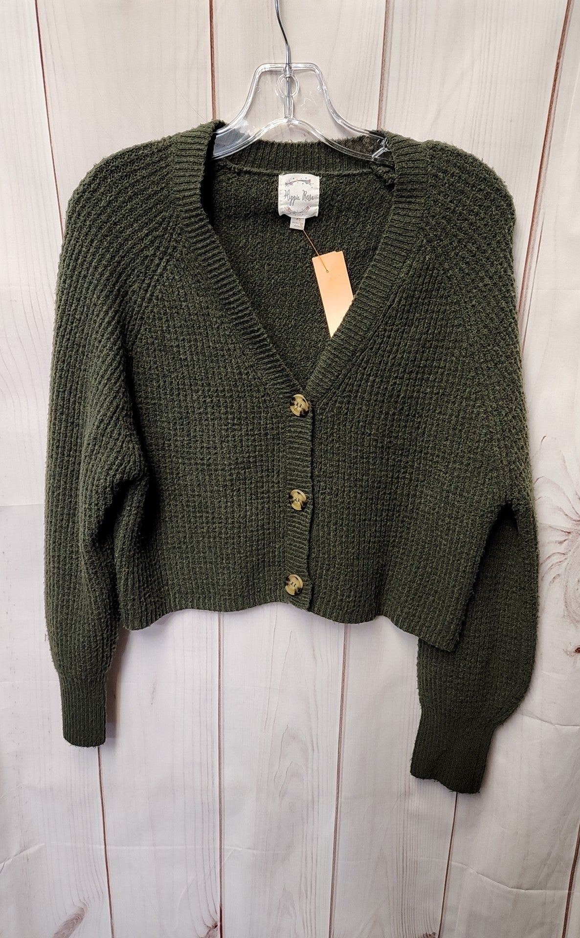 Hippie Rose Women's Size XS Green Cardigan