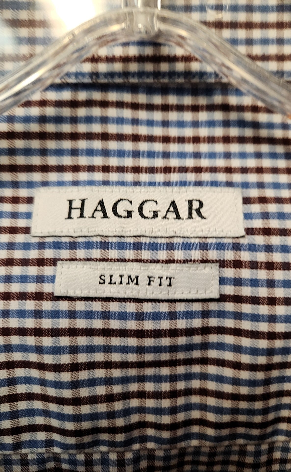 Haggar Men's Size XL Blue Shirt