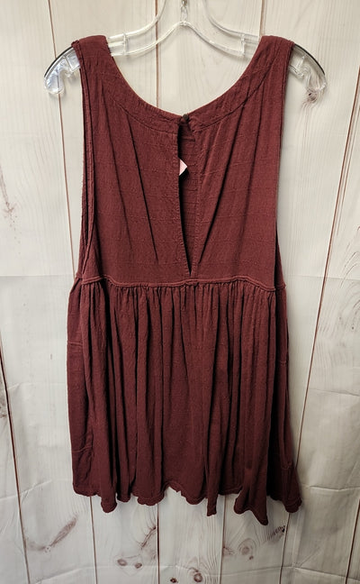 Free People Women's Size M Maroon Dress