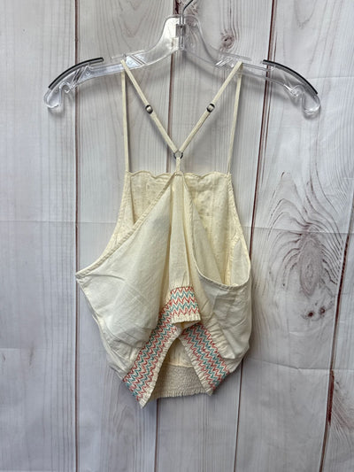 Hollister Women's Size M Cream Sleeveless Top
