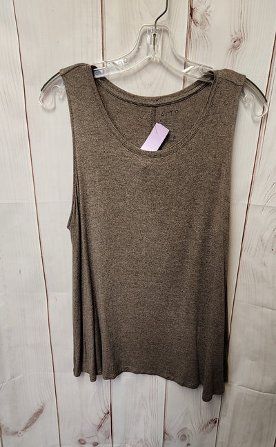 Apt 9 Women's Size XL Brown Sleeveless Top