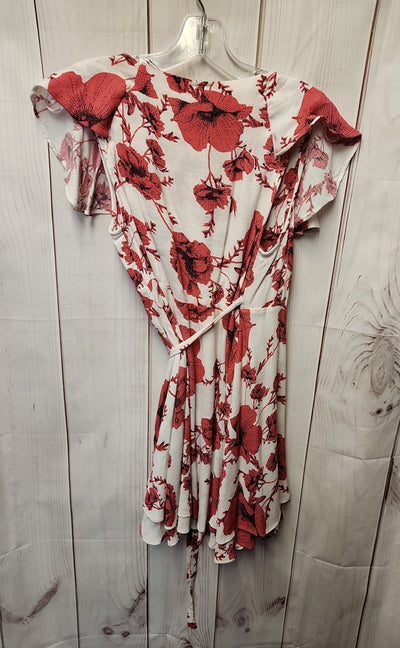 Free People Women's Size XS White & Pink Floral Dress