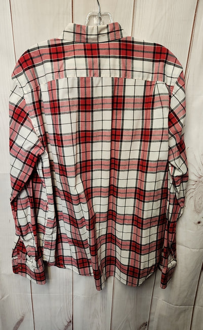 Old Navy Men's Size M Red & White Shirt
